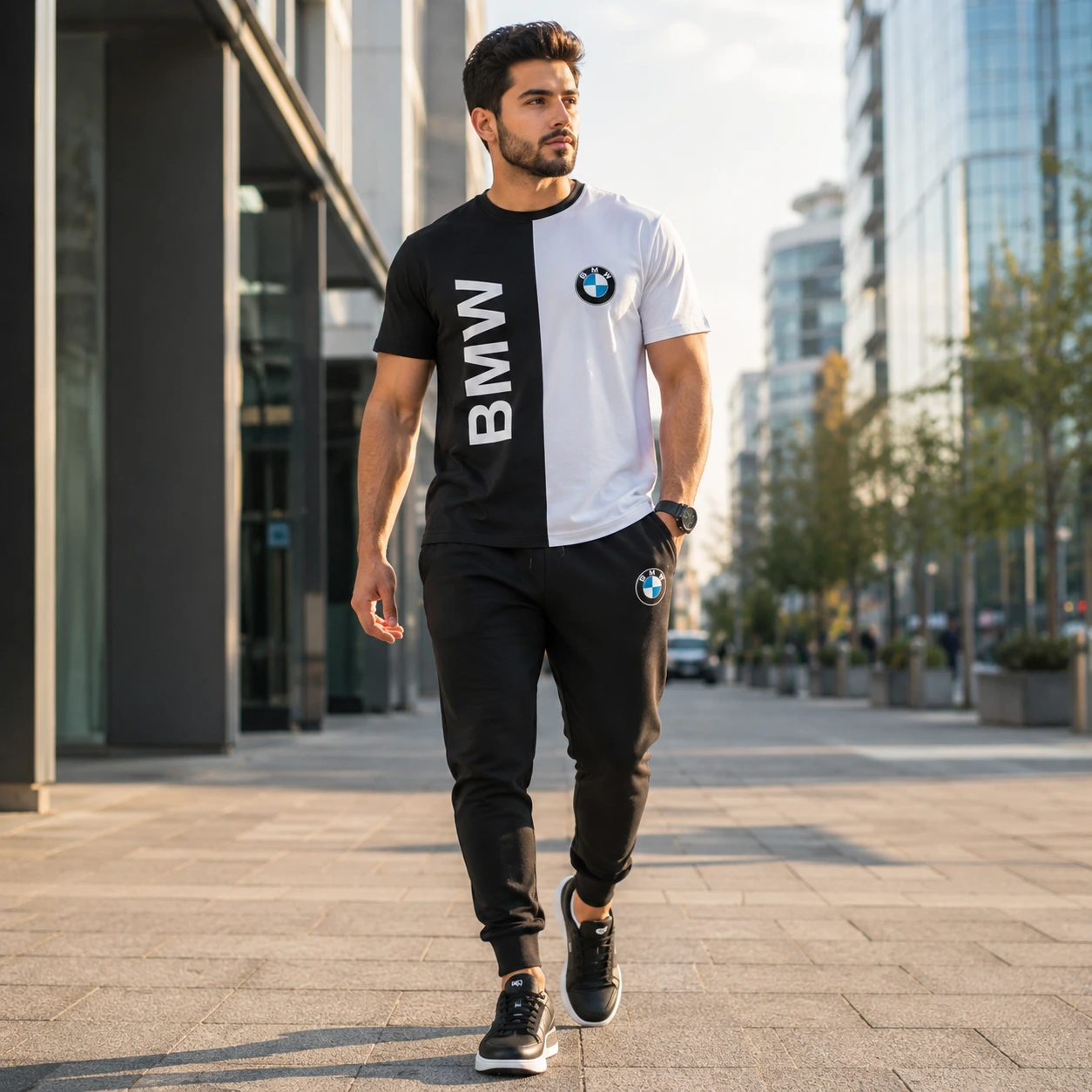 ست تیشرت شلوار bmw مردانه مدل Noman