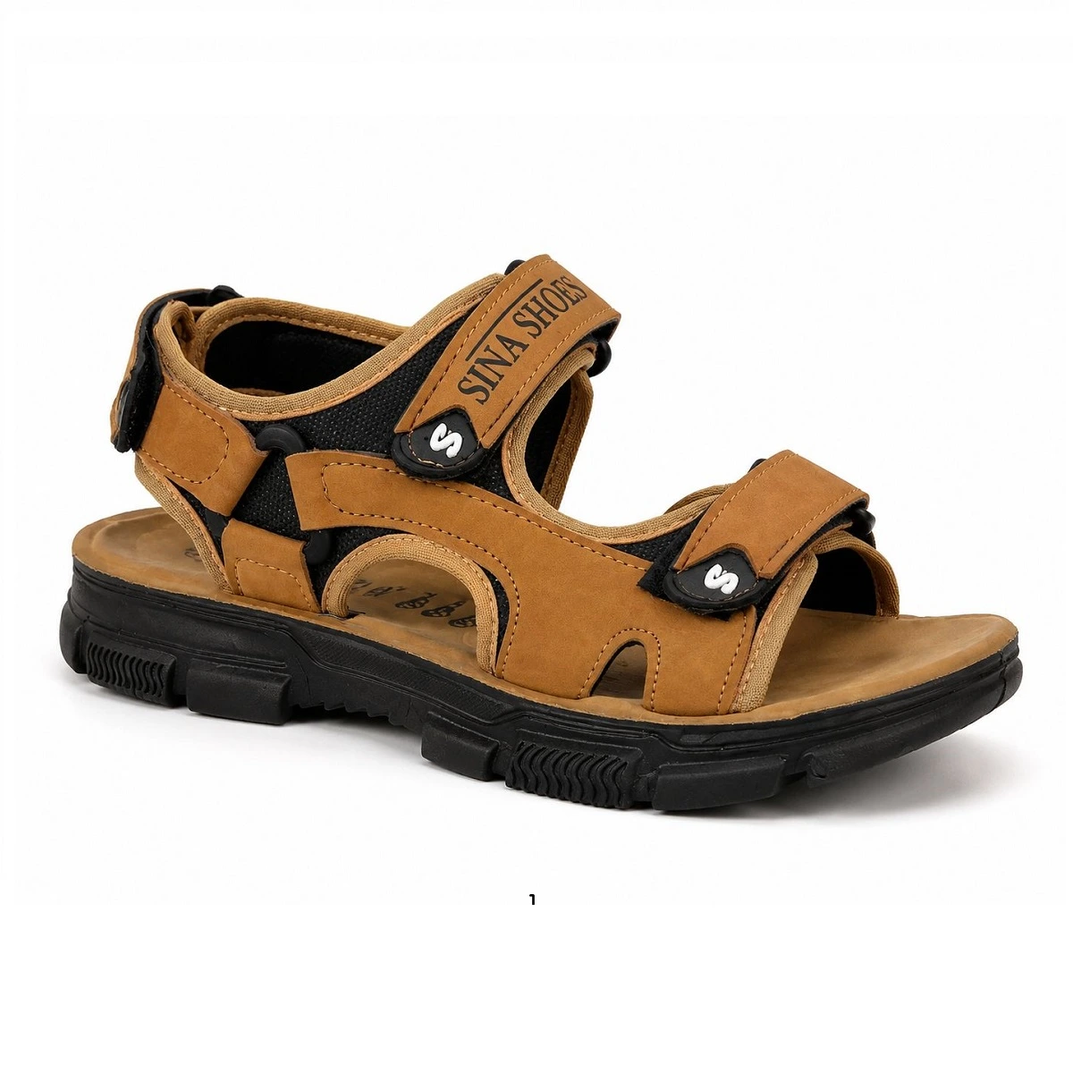 کفش صندل مردانه تابستانی مدل Sina Shoes -عسلی
